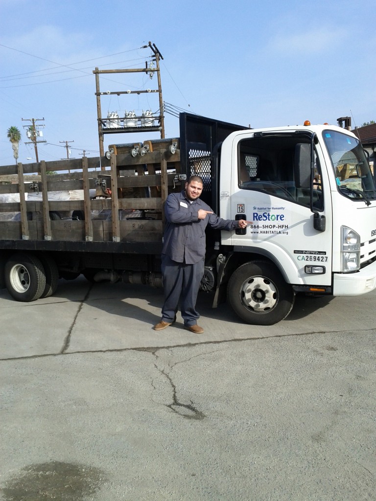 Karin Showboating Karin loading the Habitat Truck